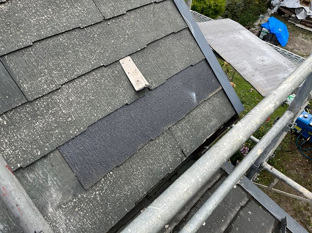 北杜市　差し替え完了スレート材